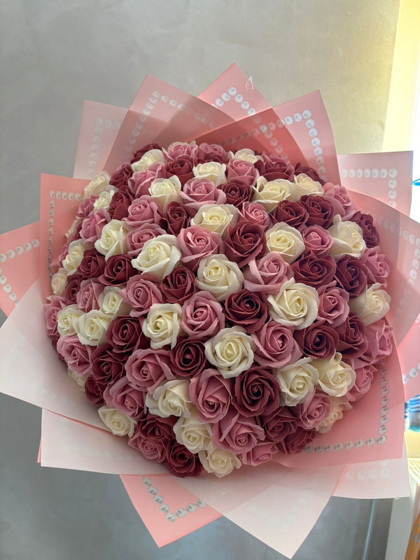 Buchet 101 Pink Blush Pearl