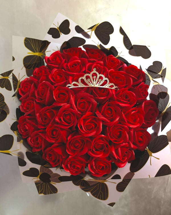 Buchet din 37 Trandafiri Royal Passion