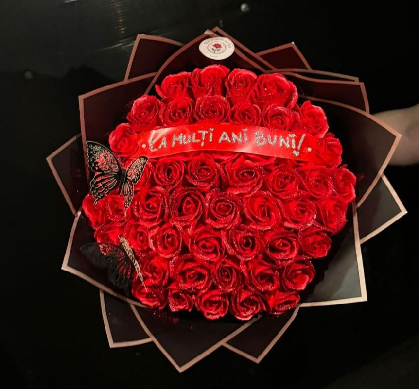 Buchet 51 trandafiri de sapun