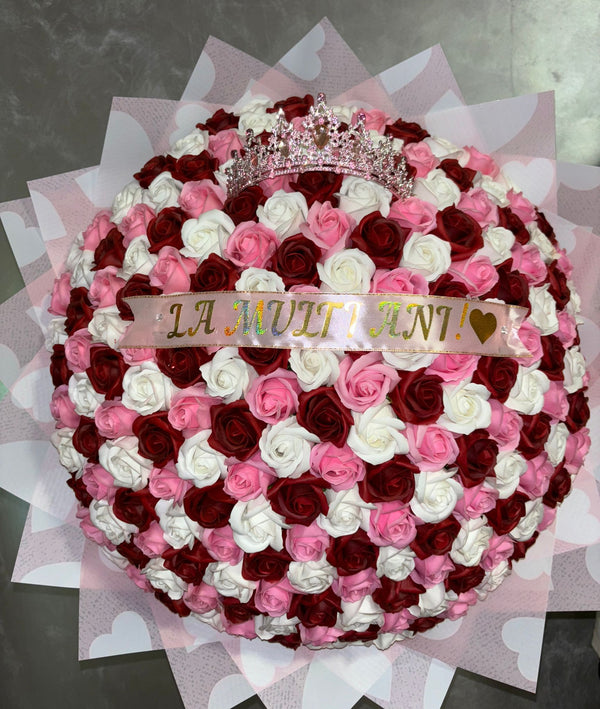 Buchet din 151 Trandafiri Mix Rose Elegance
