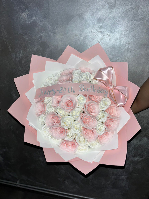 Buchet 51 Trandafiri XL Sweet Blush
